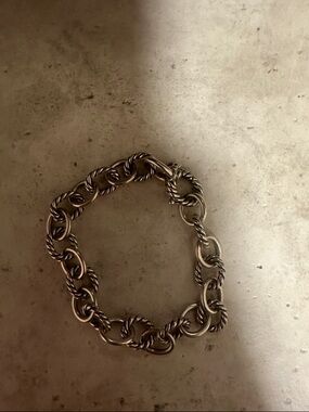 David Yurman Silver Twisted Link Bracelet